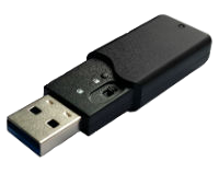 Chiave di protezione del software con flash disk integrato.